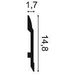 Плинтус Orac Axxent (SX104)  148Х17 (ps718024416) Плинтусы в POOLSONIA. Тел: +38 (093) 667 00 03. Доставка, гарантия, лучшие цены!, фото2