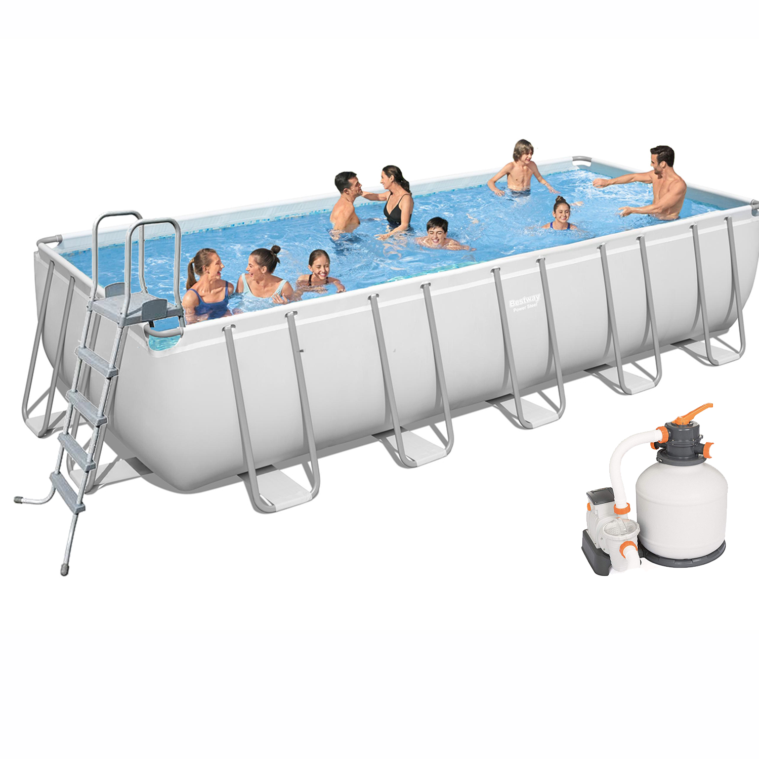 Каркасный бассейн Bestway 5612B 640х274х132см 5 678 л/ч, тент, лестница, дозатор (ps466063079) Каркасный бассейн в POOLSONIA. Тел: +38 (093) 667 00 03. Доставка, гарантия, лучшие цены!, фото1