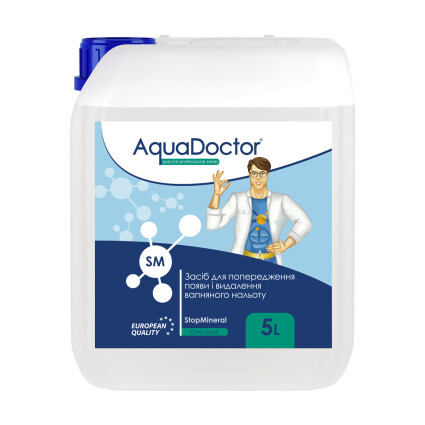Средство для снижения жесткости AquaDoctor SM StopMineral 5л (ps0108016) Реагенты для бассейнов AquaDoctor™ в POOLSONIA. Тел: +38 (093) 667 00 03. Доставка, гарантия, лучшие цены!, фото1