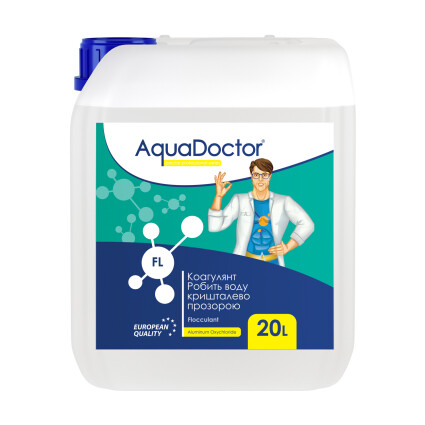 Жидкое коагулирующее средство AquaDoctor FL 20л (ps0107014) Реагенты для бассейнов AquaDoctor™ в POOLSONIA. Тел: +38 (093) 667 00 03. Доставка, гарантия, лучшие цены!, фото1