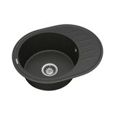 Кухонная мойка из кварца VANKOR Sity SMO 02.61 Black (ps1500040) Кухонные мойки в POOLSONIA. Тел: +38 (093) 667 00 03. Доставка, гарантия, лучшие цены!, фото2