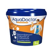 Хлор для бассейна длительного действия AquaDoctor C-90T 5 кг (ps0101078) Реагенты для бассейнов AquaDoctor™ в POOLSONIA. Тел: +38 (093) 667 00 03. Доставка, гарантия, лучшие цены!, фото1