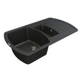 Кухонная мойка из кварца VANKOR Norton NMP 04.86 Black (ps1500023) VANKOR серия Norton в POOLSONIA. Тел: +38 (093) 667 00 03. Доставка, гарантия, лучшие цены!, фото3