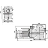 Насос AquaViva LX SMP015M 4 м3/ч, 0,25НР, 220В (ps02413000)