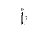 Плинтус NMC FO1  120Х15 (ps718024378) Плинтусы в POOLSONIA. Тел: +38 (093) 667 00 03. Доставка, гарантия, лучшие цены!, фото2