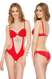 Купальник Anabel Arto 977-103 В 46 красный (ps1003140А) Купальники в POOLSONIA. Тел: +38 (093) 667 00 03. Доставка, гарантия, лучшие цены!, фото3