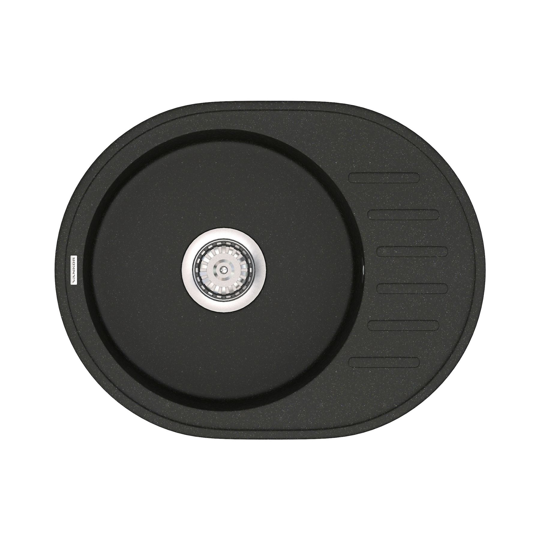 Кухонная мойка из кварца VANKOR Sity SMO 02.61 Black (ps1500040) Кухонные мойки в POOLSONIA. Тел: +38 (093) 667 00 03. Доставка, гарантия, лучшие цены!, фото1