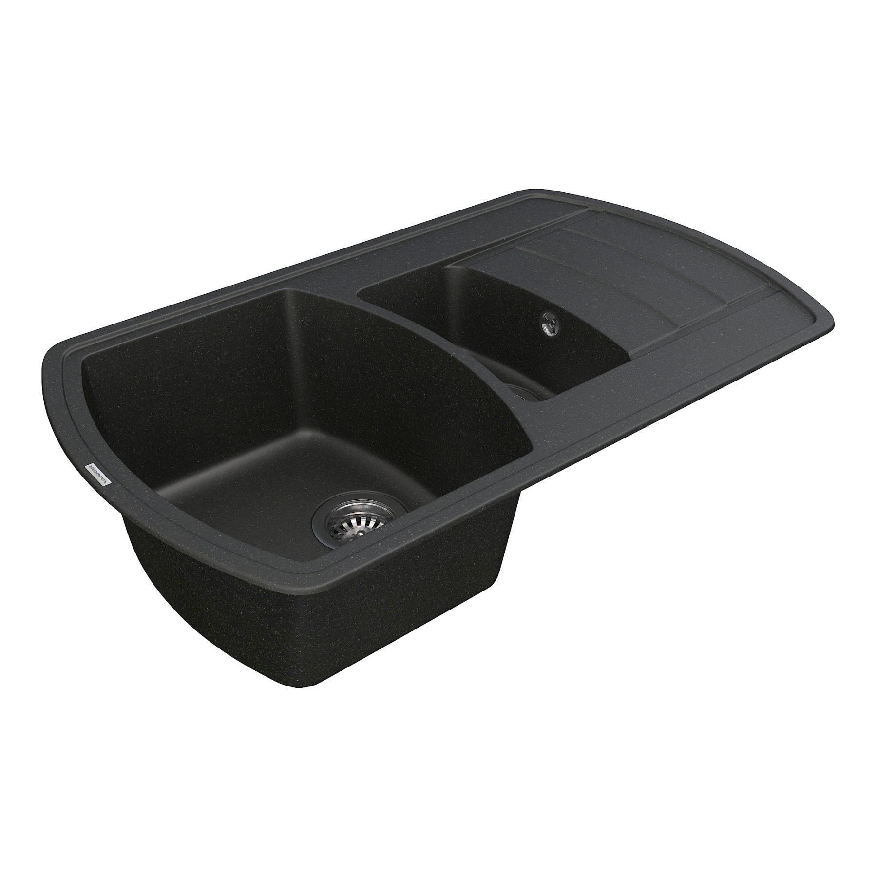 Кухонная мойка из кварца VANKOR Norton NMP 04.86 Black (ps1500023) VANKOR серия Norton в POOLSONIA. Тел: +38 (093) 667 00 03. Доставка, гарантия, лучшие цены!, фото3