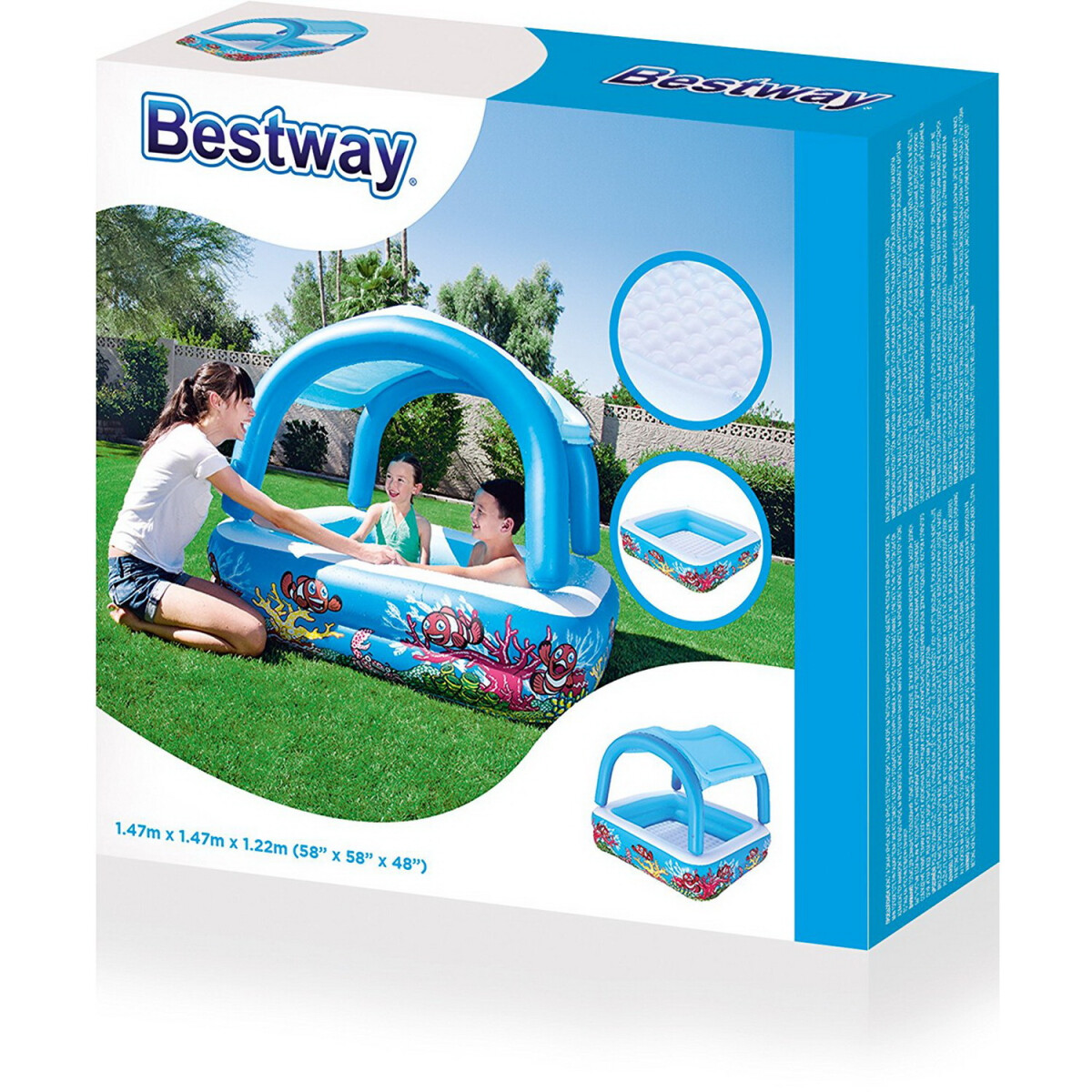 Купить Детский надувной бассейн Bestway 52192 (140х140х114) (ps467024634)
