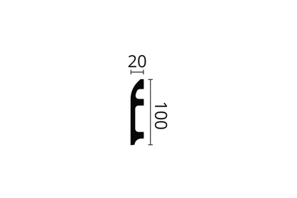 Плинтус NMC FL5  100Х20 (ps718024375) Плинтусы в POOLSONIA. Тел: +38 (093) 667 00 03. Доставка, гарантия, лучшие цены!