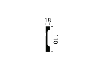 Плинтус NMC FD11  110Х18 (ps718024360) Плинтусы в POOLSONIA. Тел: +38 (093) 667 00 03. Доставка, гарантия, лучшие цены!