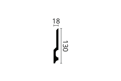 Плинтус NMC FD22  130Х18 (ps718024365) Плинтусы в POOLSONIA. Тел: +38 (093) 667 00 03. Доставка, гарантия, лучшие цены!