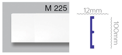 Плинтус Harmony (M 225)  100Х12 (ps718024351) Плинтусы в POOLSONIA. Тел: +38 (093) 667 00 03. Доставка, гарантия, лучшие цены!