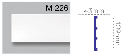 Плинтус Harmony (M 226)  109Х43 (ps718024352) Плинтусы в POOLSONIA. Тел: +38 (093) 667 00 03. Доставка, гарантия, лучшие цены!
