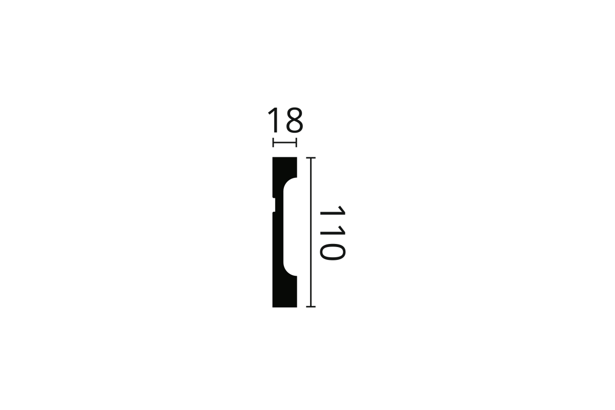 Плинтус NMC FD11  110Х18 (ps718024360) Плинтусы в POOLSONIA. Тел: +38 (093) 667 00 03. Доставка, гарантия, лучшие цены!, фото2
