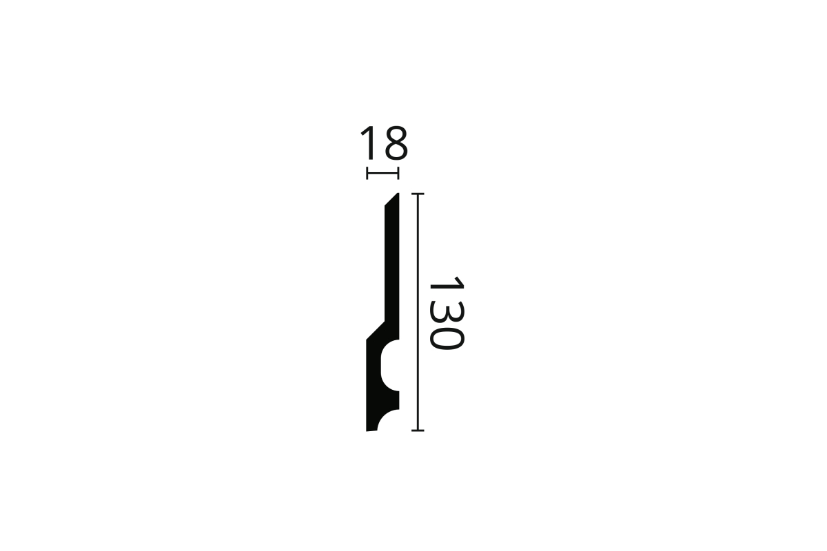 Плинтус NMC FD22  130Х18 (ps718024365) Плинтусы в POOLSONIA. Тел: +38 (093) 667 00 03. Доставка, гарантия, лучшие цены!, фото2