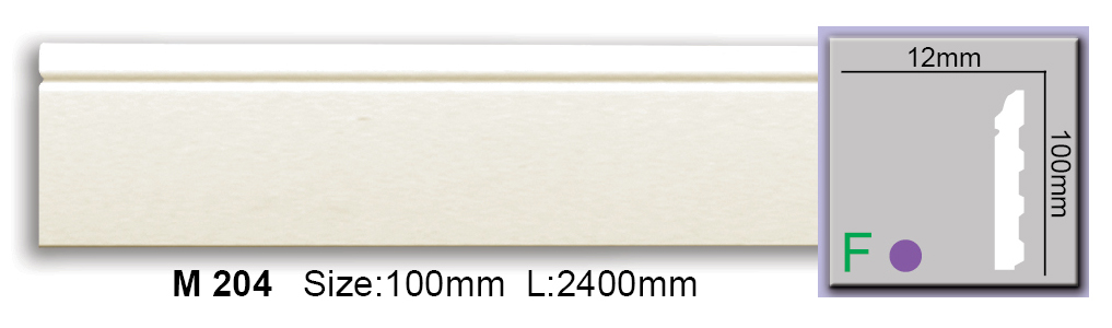 Плинтус Harmony (M 204)  100Х12 (ps718024344) Плинтусы в POOLSONIA. Тел: +38 (093) 667 00 03. Доставка, гарантия, лучшие цены!, фото1