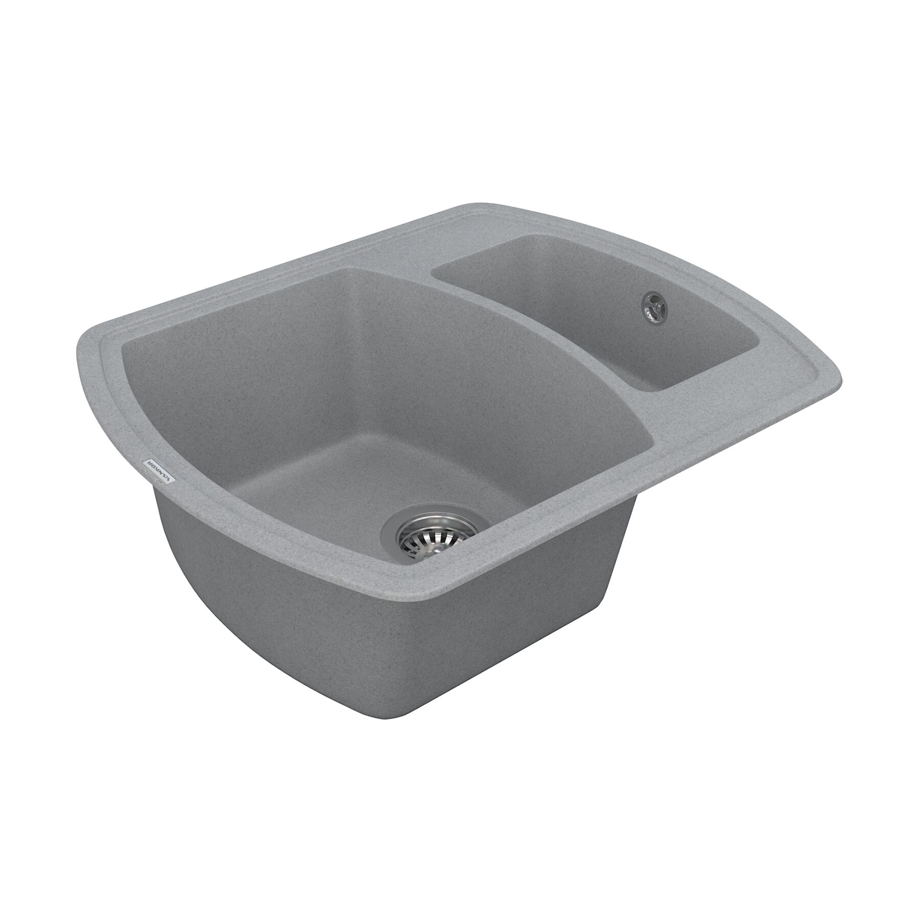 Кухонная мойка из кварца VANKOR Norton NMP 03.63 Gray stone (ps1500047) Кухонные мойки в POOLSONIA. Тел: +38 (093) 667 00 03. Доставка, гарантия, лучшие цены!, фото3