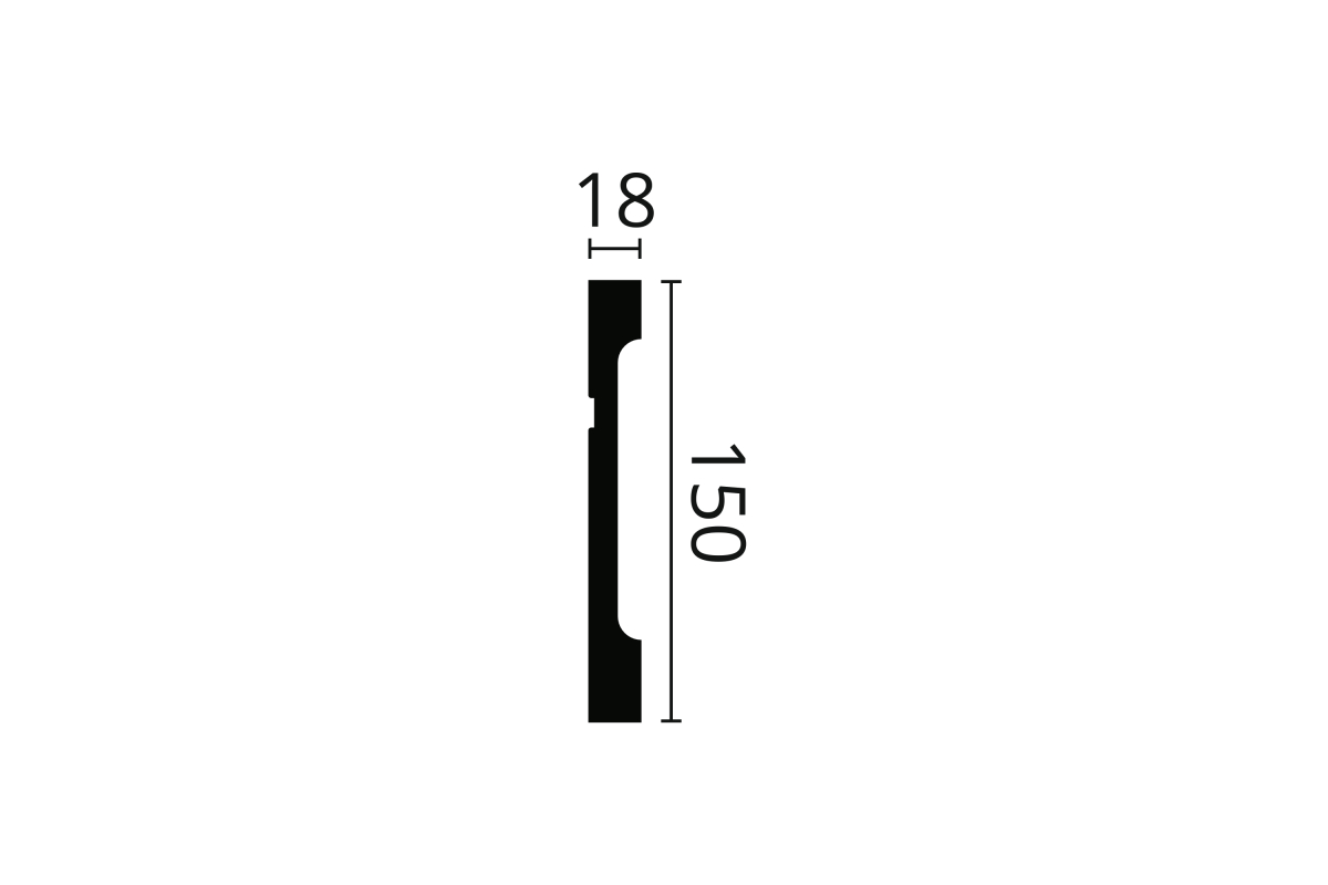 Плинтус NMC FD15  150Х18 (ps718024361) Плинтусы в POOLSONIA. Тел: +38 (093) 667 00 03. Доставка, гарантия, лучшие цены!