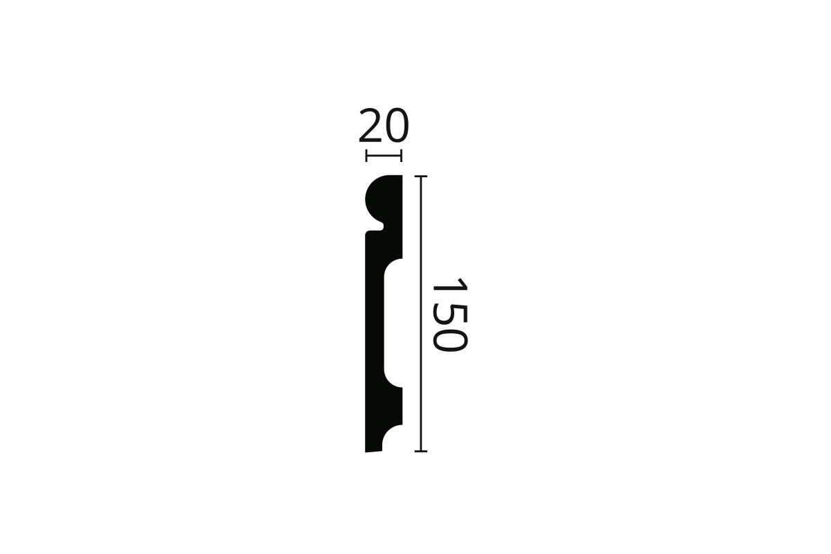 Плинтус NMC FL4  150Х20 (ps718024374) Плинтусы в POOLSONIA. Тел: +38 (093) 667 00 03. Доставка, гарантия, лучшие цены!