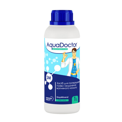 Средство для снижения жесткости AquaDoctor SM StopMineral 1л. (ps0108015) Реагенты для бассейнов AquaDoctor™ в POOLSONIA. Тел: +38 (093) 667 00 03. Доставка, гарантия, лучшие цены!