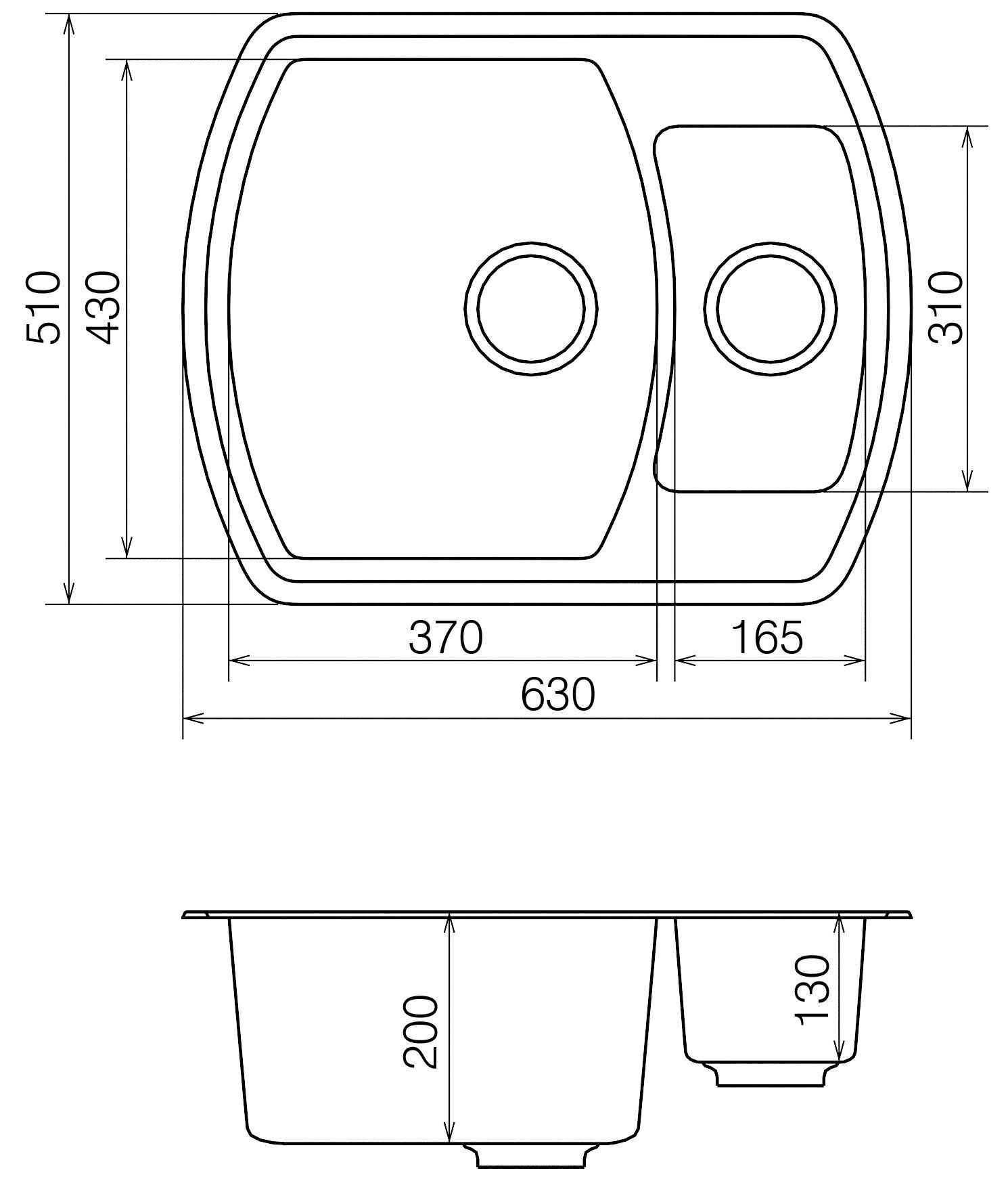 Кухонная мойка из кварца VANKOR Norton NMP 03.63 Gray stone (ps1500047) Кухонные мойки в POOLSONIA. Тел: +38 (093) 667 00 03. Доставка, гарантия, лучшие цены!, фото4