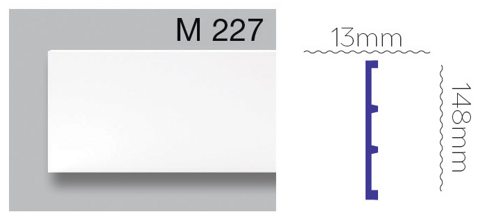 Плинтус Harmony (M 227)  148Х13 (ps718024353) Плинтусы в POOLSONIA. Тел: +38 (093) 667 00 03. Доставка, гарантия, лучшие цены!