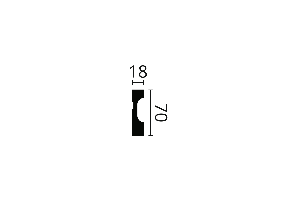 Плинтус NMC FD7  70Х18 (ps718024368) Плинтусы в POOLSONIA. Тел: +38 (093) 667 00 03. Доставка, гарантия, лучшие цены!