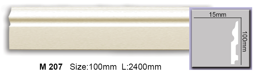 Плинтус Harmony (M 207)  100Х15 (ps718024348) Плинтусы в POOLSONIA. Тел: +38 (093) 667 00 03. Доставка, гарантия, лучшие цены!
