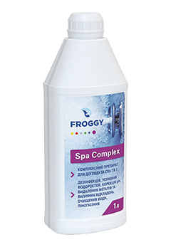 Купить Комплексный препарат Froggy Spa complex 1л (ps0108010), Реагенты для бассейнов Froggy™ в Poolsonia. Доставка, гарантия. Украина, Киев, Харьков, Днепр, Одесса, Запорожье, Львов. Комплексный препарат Froggy Spa complex 1л (ps0108010) Реагенты для бассейнов Froggy™ в POOLSONIA. Тел: +38 (093) 667 00 03. Доставка, гарантия, лучшие цены!
