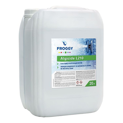 Купить Средство против водорослей Froggy Algyrid L210 20 л (ps0102012), Реагенты для бассейнов Froggy™ в Poolsonia. Доставка, гарантия. Украина, Киев, Харьков, Днепр, Одесса, Запорожье, Львов. Средство против водорослей Froggy Algyrid L210 20 л (ps0102012) Реагенты для бассейнов Froggy™ в POOLSONIA. Тел: +38 (093) 667 00 03. Доставка, гарантия, лучшие цены!