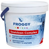 Комплексное средство Desiclean Complex 3 в 1 FROGGY (таблетки 200 г) 5 кг (ps0101011) Химия для бассейнов в POOLSONIA. Тел: +38 (093) 667 00 03. Доставка, гарантия, лучшие цены!, фото1