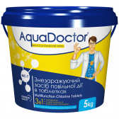 Купить Хлор для бассейна 3 в 1 AquaDoctor MC-T 5кг (ps0101007)