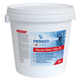Препарат для дезинфекции воды Froggy Shock Chlor Tabs 20 25кг (ps0101048) Реагенты для бассейнов Froggy™ в POOLSONIA. Тел: +38 (093) 667 00 03. Доставка, гарантия, лучшие цены!, фото1