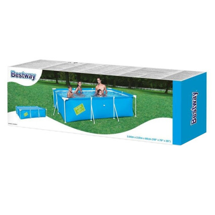 Детский каркасный бассейн Bestway 56411 (300x201x66 см) с картриджным фильтром Дитячий басейн в POOLSONIA. Тел: +38 (093) 667 00 03. Доставка, гарантія, кращі ціни!, фото4