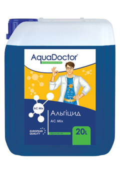 Купить Альгицид средство против водорослей AquaDoctor AC MIX 20л (ps0102025), Альгицид в Poolsonia. Доставка, гарантия. Украина, Киев, Харьков, Днепр, Одесса, Запорожье, Львов. Альгицид средство против водорослей AquaDoctor AC MIX 20л (ps0102025) Альгицид в POOLSONIA. Тел: +38 (093) 667 00 03. Доставка, гарантия, лучшие цены!