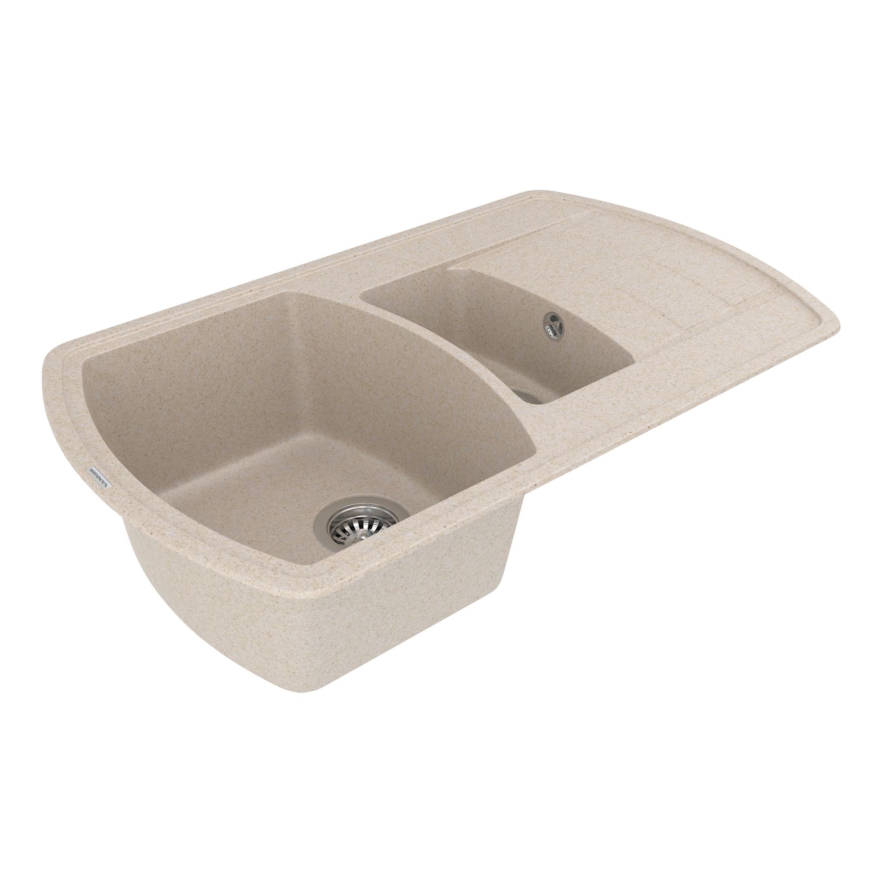 Кухонна мийка з кварцу VANKOR Norton NMP 04.86 Beige (ps1500025) VANKOR серия Norton в POOLSONIA. Тел: +38 (093) 667 00 03. Доставка, гарантія, кращі ціни!, фото3