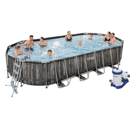 Каркасный бассейн Bestway 5611T, 732 х 366 х 122 см (9 463 л/ч, лестница, тент, дозатор) Каркасный бассейн в POOLSONIA. Тел: +38 (093) 667 00 03. Доставка, гарантія, кращі ціни!