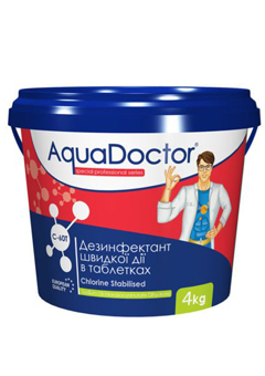 Купить Дефенфектор Хлор для бассейна быстрого действия AquaDoctor C-60T 4кг (ps0101009), Дезинфекция воды в Poolsonia. Доставка, гарантия. Украина, Киев, Харьков, Днепр, Одесса, Запорожье, Львов. Дефенфектор Хлор для бассейна быстрого действия AquaDoctor C-60T 4кг (ps0101009) Дезинфекция воды в POOLSONIA. Тел: +38 (093) 667 00 03. Доставка, гарантия, лучшие цены!