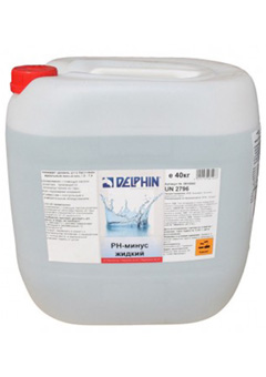 Купить Жидкое средство для понижения уровня рН Delphin рН-Минус 40 л (ps0103053v), Регулирование рН в Poolsonia. Доставка, гарантия. Украина, Киев, Харьков, Днепр, Одесса, Запорожье, Львов. Жидкое средство для понижения уровня рН Delphin рН-Минус 40 л (ps0103053v) Регулирование рН в POOLSONIA. Тел: +38 (093) 667 00 03. Доставка, гарантия, лучшие цены!