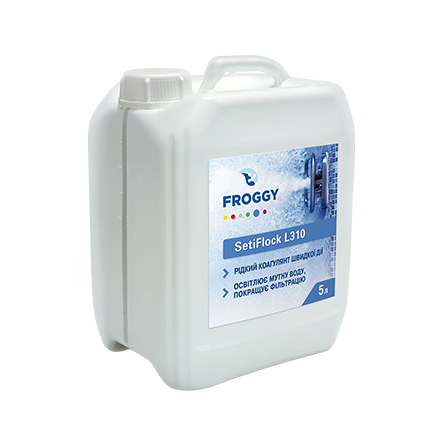Купить Препарат для очистки мутной воды Froggy SetiFlock L310 5 л (ps0107019), Флокулянты (осветлители воды) в Poolsonia. Доставка, гарантия. Украина, Киев, Харьков, Днепр, Одесса, Запорожье, Львов. Препарат для очистки мутной воды Froggy SetiFlock L310 5 л (ps0107019) Флокулянты (осветлители воды) в POOLSONIA. Тел: +38 (093) 667 00 03. Доставка, гарантия, лучшие цены!