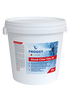 Купить Препарат для дезинфекции воды Froggy Shock Chlor Tabs 20 25кг (ps0101048), Химия для больших бассейнов и аквапарков (объемом от 200м³) в Poolsonia. Доставка, гарантия. Украина, Киев, Харьков, Днепр, Одесса, Запорожье, Львов. Препарат для дезинфекции воды Froggy Shock Chlor Tabs 20 25кг (ps0101048) Химия для больших бассейнов и аквапарков (объемом от 200м³) в POOLSONIA. Тел: +38 (093) 667 00 03. Доставка, гарантия, лучшие цены!