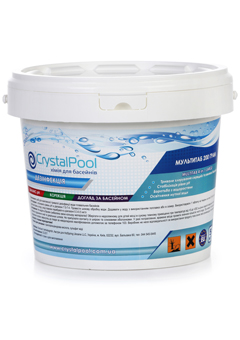 Купить Мультитаб 200г Crystal Pool MultiTab 4-in-1 Large 5 кг (ps0101047v), Дезинфекция воды в Poolsonia. Доставка, гарантия. Украина, Киев, Харьков, Днепр, Одесса, Запорожье, Львов. Мультитаб 200г Crystal Pool MultiTab 4-in-1 Large 5 кг (ps0101047v) Дезинфекция воды в POOLSONIA. Тел: +38 (093) 667 00 03. Доставка, гарантия, лучшие цены!