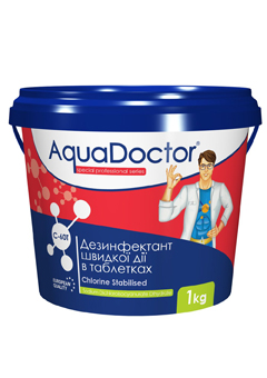 Купить Дезенфектор Хлор для бассейна быстрого действия AquaDoctor C-60T 1кг (ps0101079), Дезинфекция воды в Poolsonia. Доставка, гарантия. Украина, Киев, Харьков, Днепр, Одесса, Запорожье, Львов. Дезенфектор Хлор для бассейна быстрого действия AquaDoctor C-60T 1кг (ps0101079) Дезинфекция воды в POOLSONIA. Тел: +38 (093) 667 00 03. Доставка, гарантия, лучшие цены!