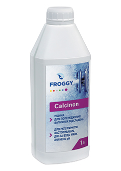 Купить Жидкость от известковых отложений Calcinon FROGGY 1л. (ps0108003), Химия для бассейнов в Poolsonia. Доставка, гарантия. Украина, Киев, Харьков, Днепр, Одесса, Запорожье, Львов. Жидкость от известковых отложений Calcinon FROGGY 1л. (ps0108003) Химия для бассейнов в POOLSONIA. Тел: +38 (093) 667 00 03. Доставка, гарантия, лучшие цены!