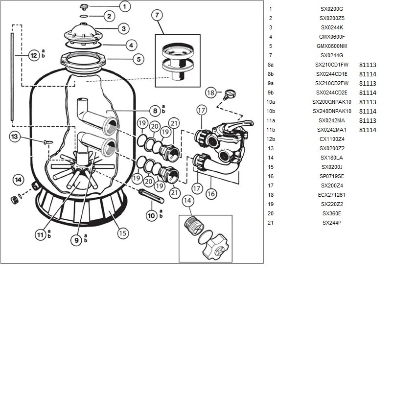 Фильтр Hayward PowerLine 81114 14 м3/ч, Ø 611мм (ps0209008) Фильтры и фильтровальные установки в POOLSONIA. Тел: +38 (093) 667 00 03. Доставка, гарантія, кращі ціни!, фото4