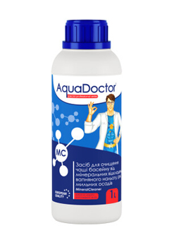 Купить Средство для очистки чаши AquaDoctor MC MineralCleaner 1л (ps0108017), Чистящие средства в Poolsonia. Доставка, гарантия. Украина, Киев, Харьков, Днепр, Одесса, Запорожье, Львов. Средство для очистки чаши AquaDoctor MC MineralCleaner 1л (ps0108017) Чистящие средства в POOLSONIA. Тел: +38 (093) 667 00 03. Доставка, гарантия, лучшие цены!