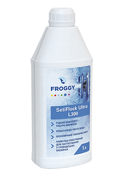 Купить Препарат для очистки воды Froggy SetiFlock Ultra L300 1л (ps0107016), Реагенты для бассейнов Froggy™ в Poolsonia. Доставка, гарантия. Украина, Киев, Харьков, Днепр, Одесса, Запорожье, Львов. Препарат для очистки воды Froggy SetiFlock Ultra L300 1л (ps0107016) Реагенты для бассейнов Froggy™ в POOLSONIA. Тел: +38 (093) 667 00 03. Доставка, гарантия, лучшие цены!