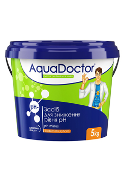 Купить Средство для снижения уровня pH AquaDoctor pH Minus 5 кг (ps0103001), Регулирование рН в Poolsonia. Доставка, гарантия. Украина, Киев, Харьков, Днепр, Одесса, Запорожье, Львов. Средство для снижения уровня pH AquaDoctor pH Minus 5 кг (ps0103001) Регулирование рН в POOLSONIA. Тел: +38 (093) 667 00 03. Доставка, гарантия, лучшие цены!