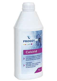 Купить Жидкость для очистки бассейнов Froggy Calcirid 1л. (ps0108005), Химия для бассейнов в Poolsonia. Доставка, гарантия. Украина, Киев, Харьков, Днепр, Одесса, Запорожье, Львов. Жидкость для очистки бассейнов Froggy Calcirid 1л. (ps0108005) Химия для бассейнов в POOLSONIA. Тел: +38 (093) 667 00 03. Доставка, гарантия, лучшие цены!